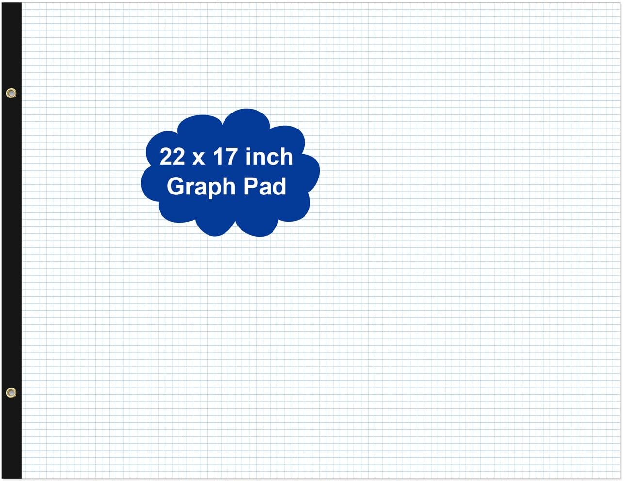 Large Engineering Graph Paper – 22″ x 17″ Grid Paper, 50 Sheets/100 Pages, 4″…