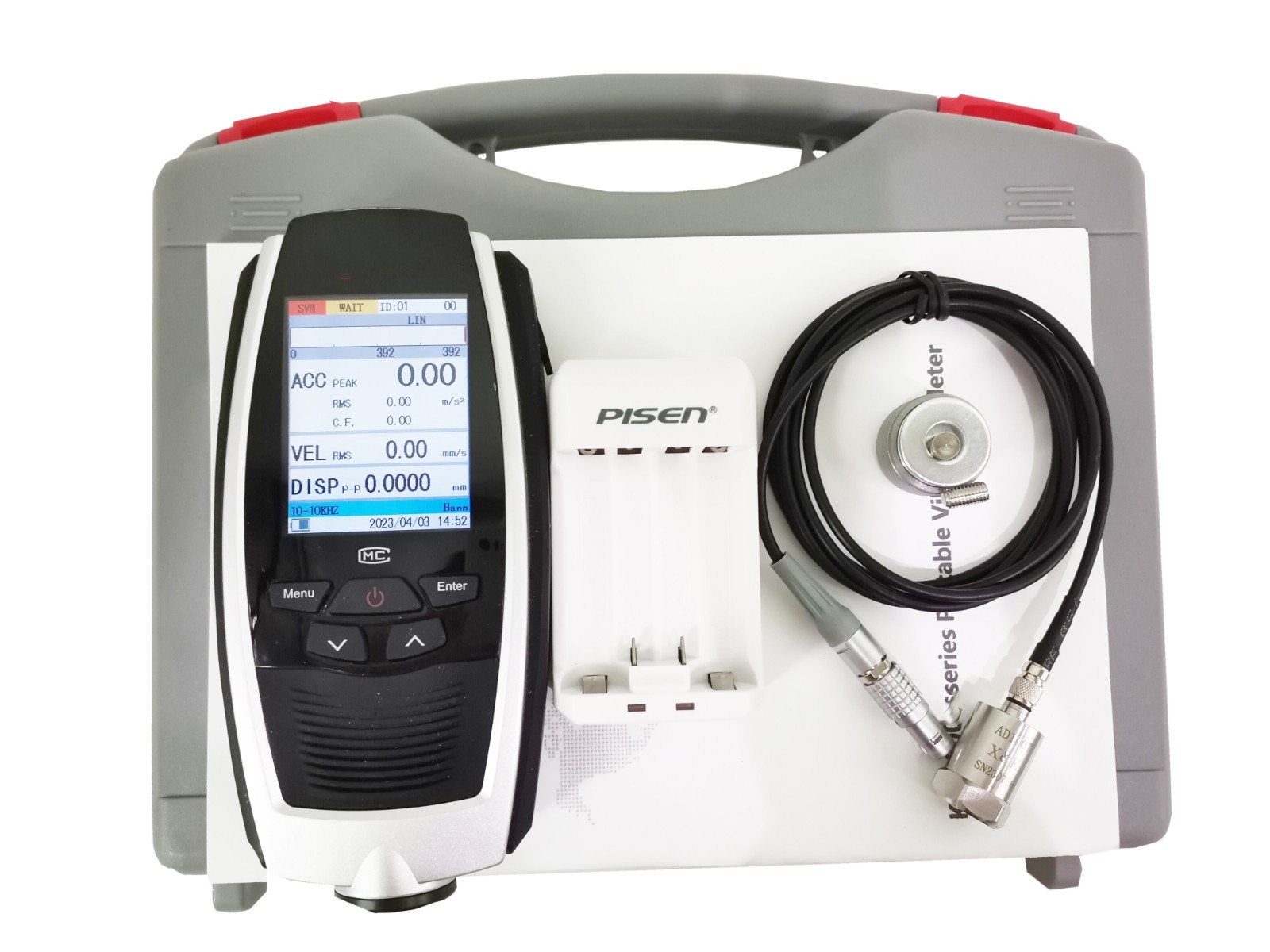 Handheld Vibration Analyzer Tester with Range Displacement（0.001~10）mm（VP-P）
