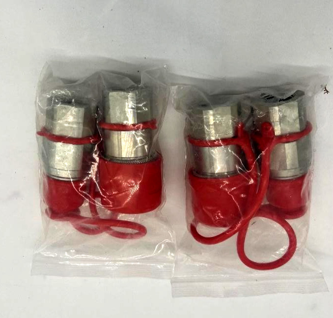 1/2″ Flat Face Hydraulic Quick Couplers 2 Sets – 1/2″ Male and Female (4 total)