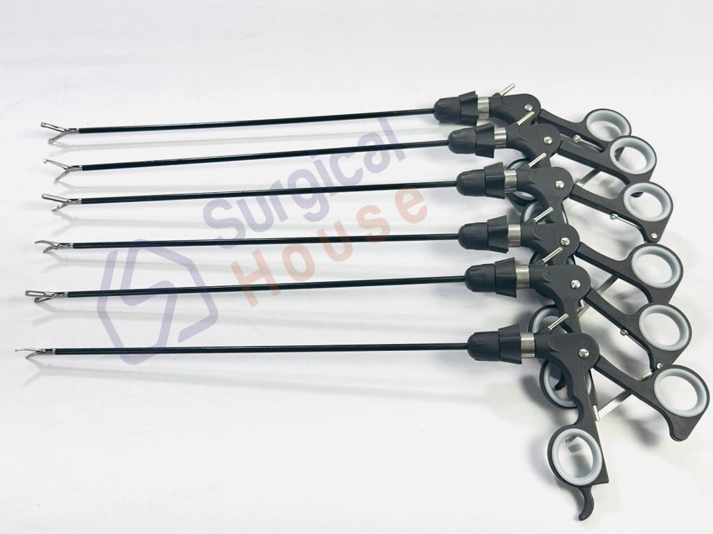 Laparoscopy GrasperSet Of 6 Laparoscopic Surgical Instruments 5mmx330mm New Set.