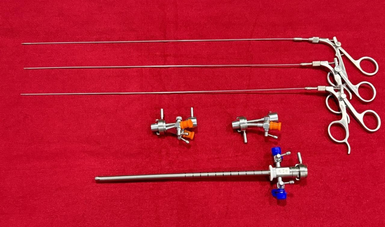 Hysteroscopy Cystoscopy Surgery Set 25FR with Semi Rigid Graspers 5FR Reusable