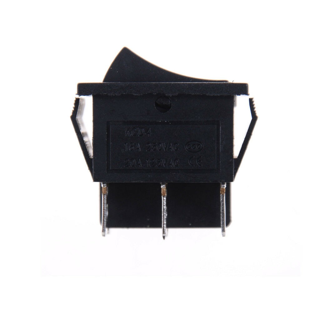 On/Off/On 6-Pin DPDT Rocker Switch 3-Position Rating 15A 250V/20A 125V AC DC
