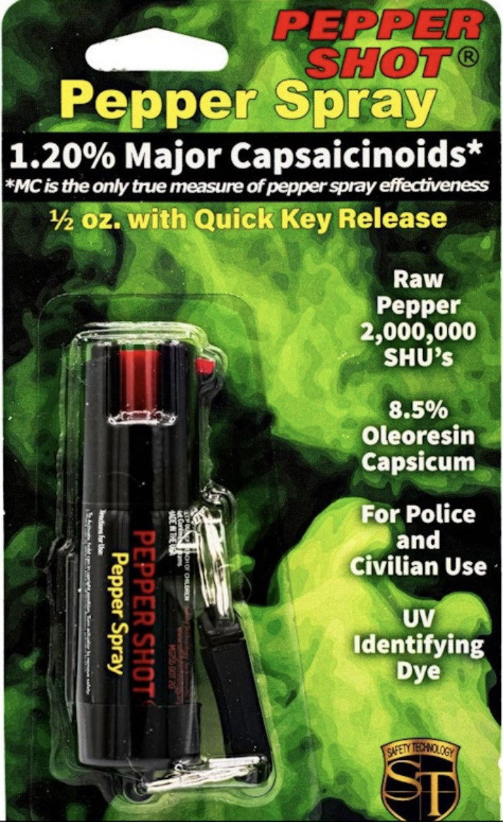 ULTRA HOT Police pepper spray 1/2oz ounce Safety Lock Personal Defense Security
