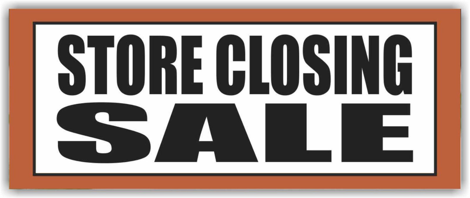 STORE CLOSING SALE Advertising Banner Vinyl Sign SAVE EVERYTHING MUST BE SOLD