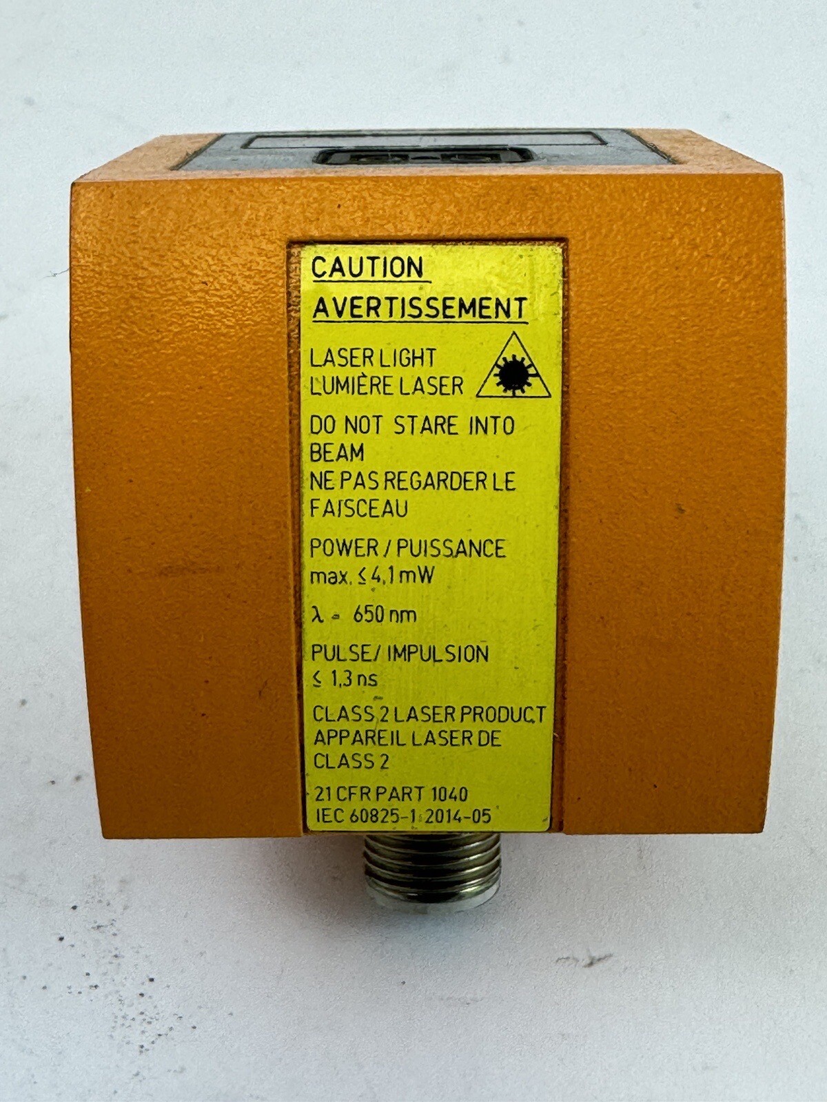 IFM – 01D100 – 01DLF3KG – LASER DISTANCE SENSOR – RANGE: 0.2-10 M, 30VDC, 4 PIN