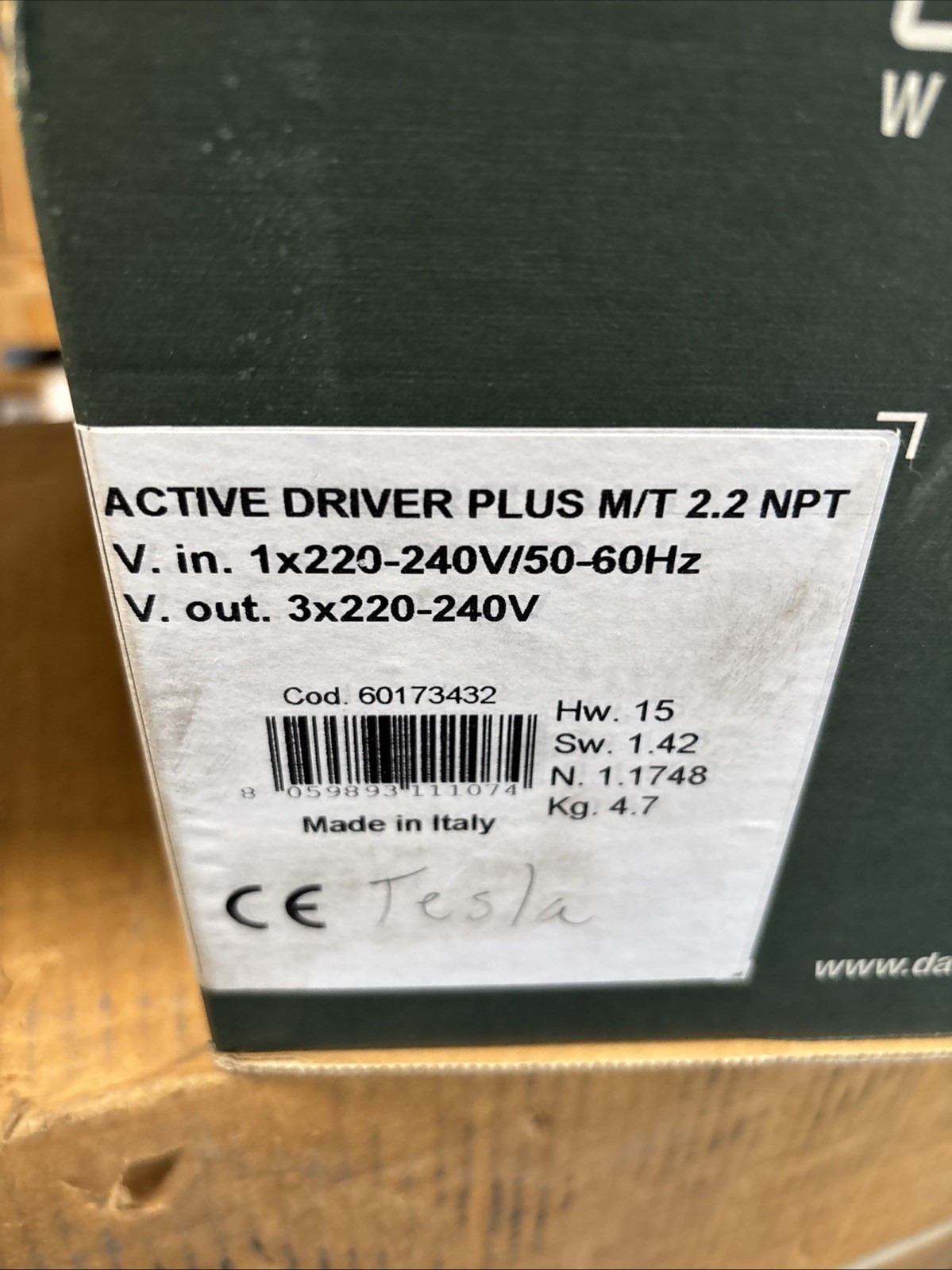 DAB Active Driver Plus M/T 2.2 NPT 220/240V