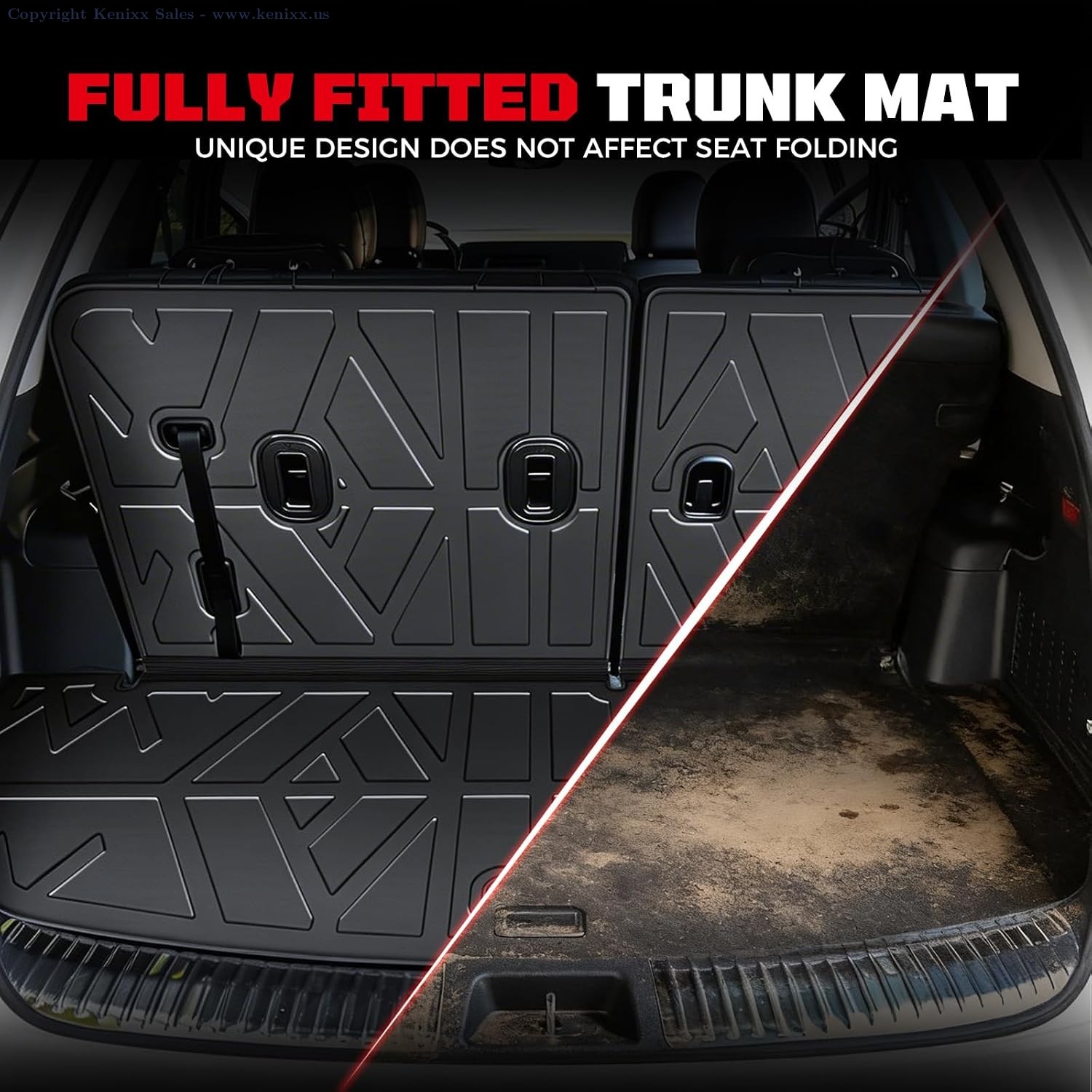 Kia Telluride 2020-2025 TPE All Weather Floor Mats Set, 7/8 Seats, Custom Fit
