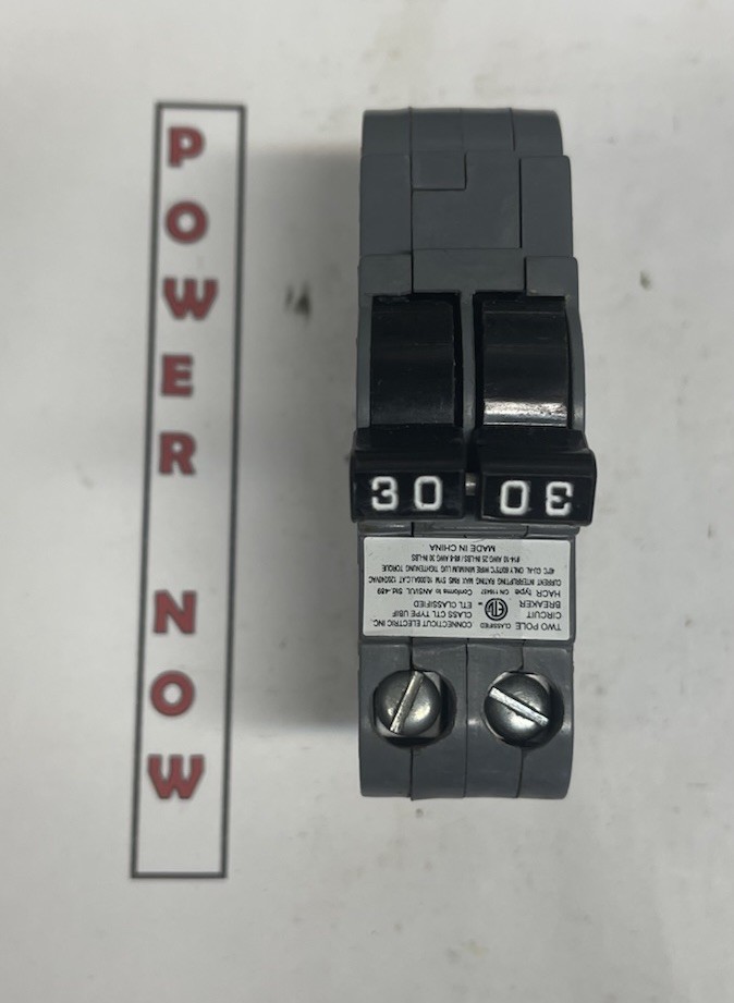 Federal Pacific FPE Stab-Lok Breaker 2 Pole 30 Amp 240V Thin – Ships Today