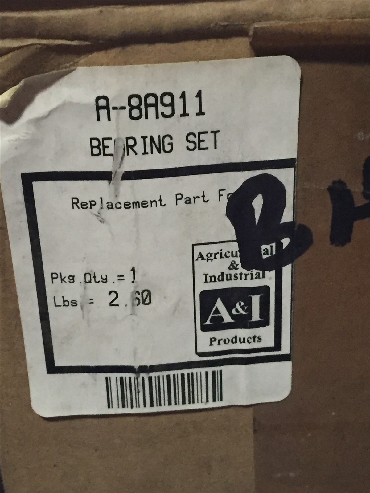Tisco New Old Stock Part # A-8A911 , BHTWK11 BUSH HOG TAILWHEEL BEARING SET