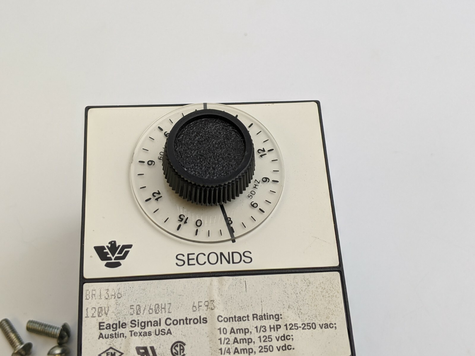 Eagle Signal Controls BR13A6 Time Delay Relay 0-15 Seconds 10A 1/3HP 125-250VAC