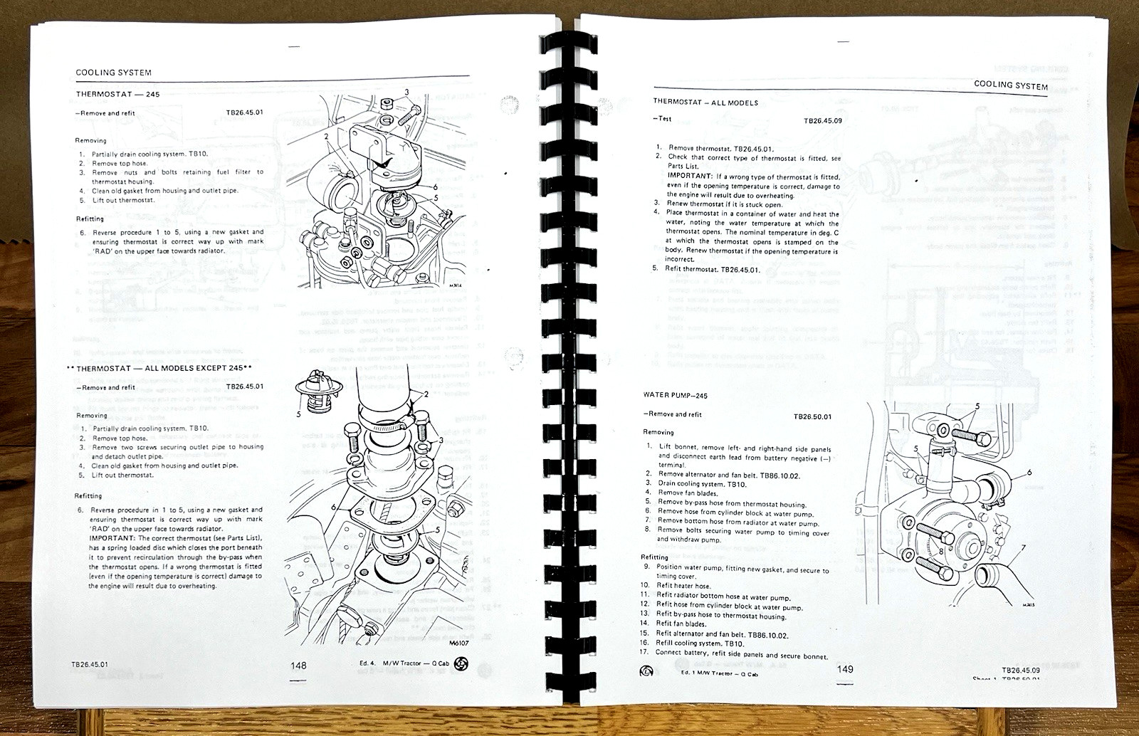 Leyland 245 262 272 282 Tractor Service Manual Repair Shop Workshop Maintenance