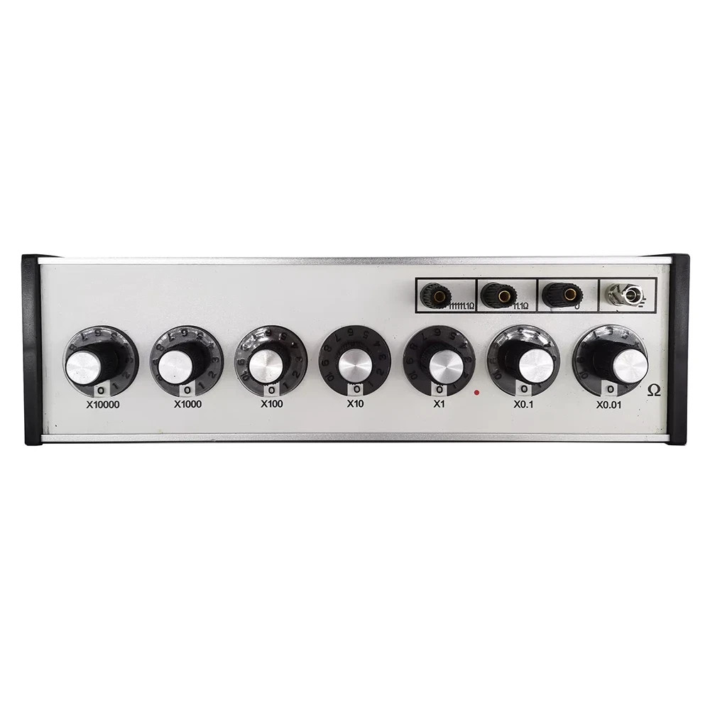 7 Dials Decade Resistance Box with Min Step 0.01Ω Reference Power 0.5W