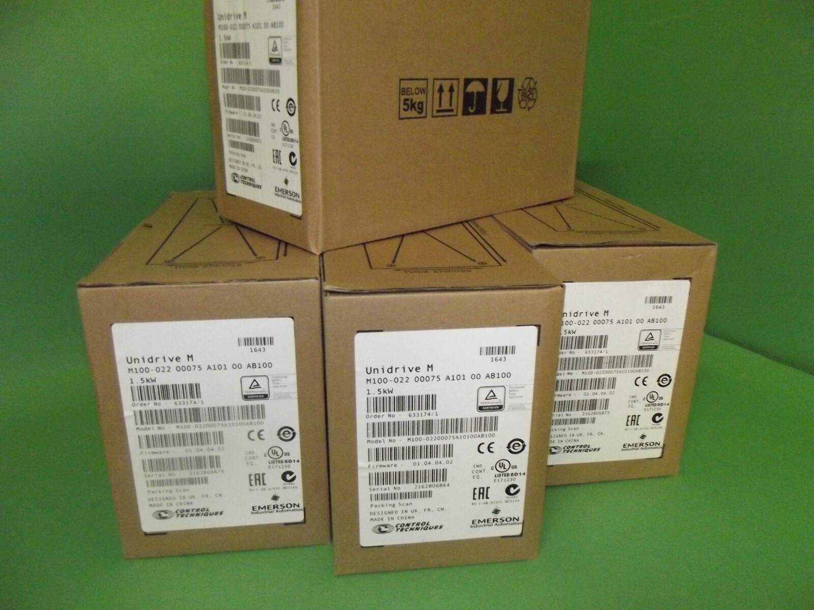 Control Techniques EMERSON UNIDRIVE M M100-022 00075 A101 00 AB100 1.5 kW