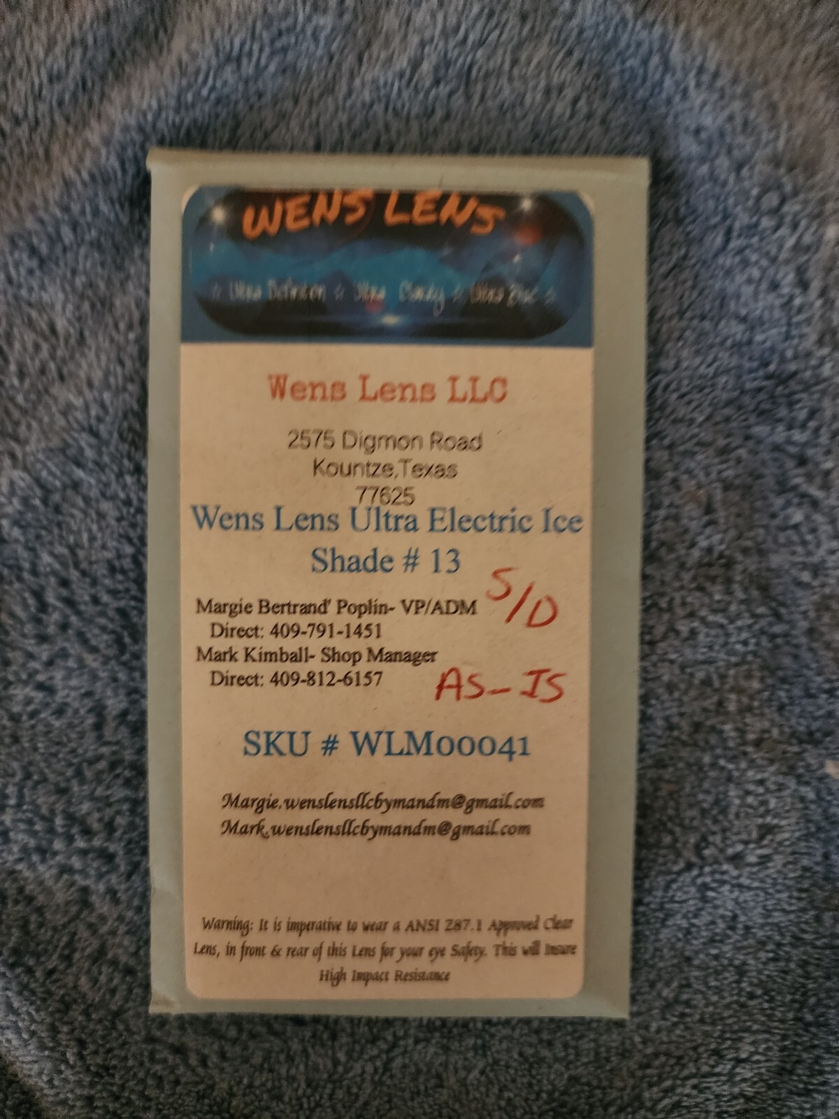 Wens lens original, azure, and electric ice scratch and dent product