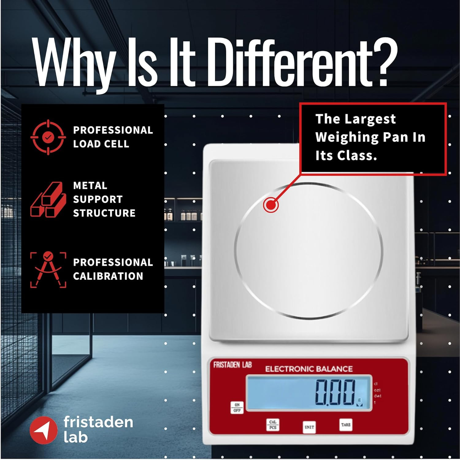 Scale | 2000 G X 0.01 G | USA Company – Digital Lab Balance with Professional Lo