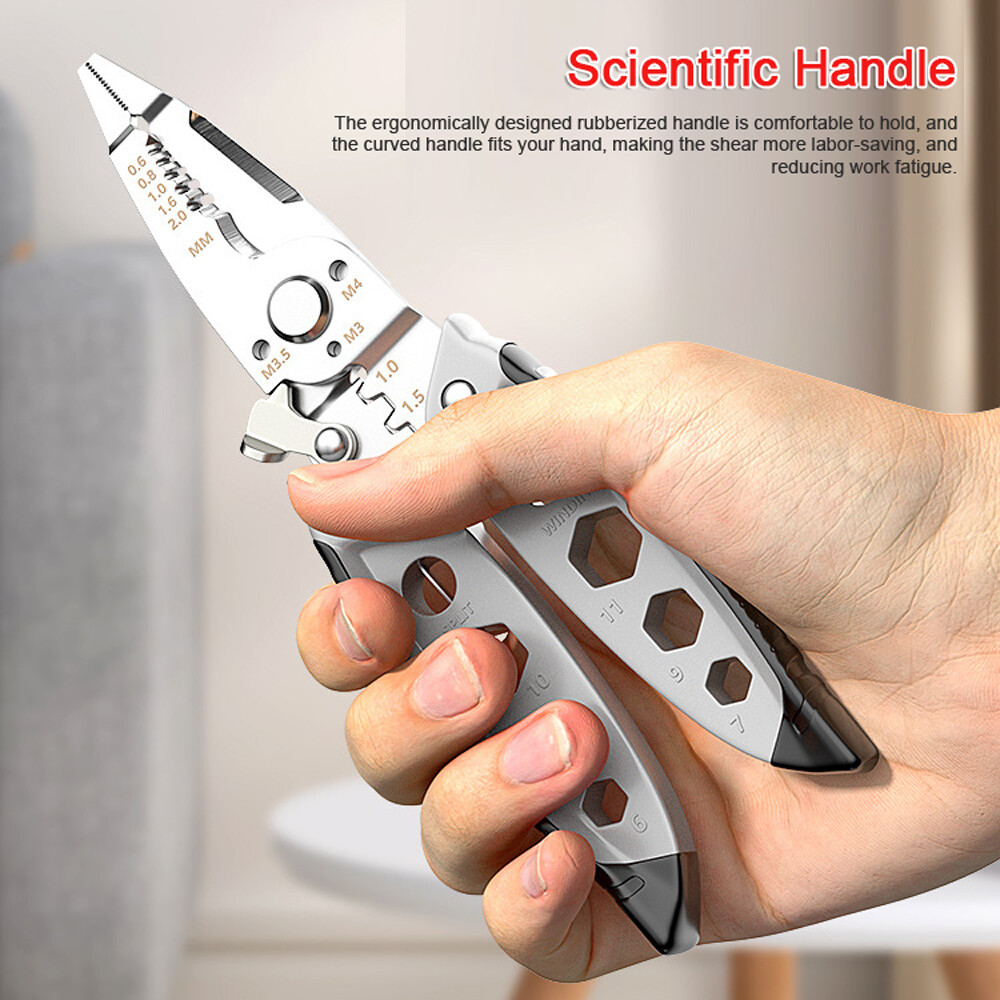 16in1 Multifunctional Wire Stripper Professional Wire Stripping Tool Q2O1