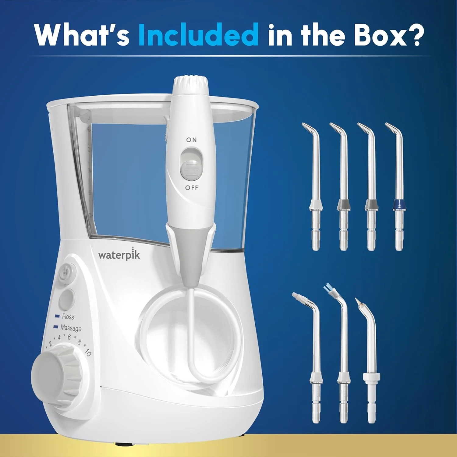 Waterpik Aquarius Water Flosser For Teeth Cleaning, Gums, Braces, Dental Care, E