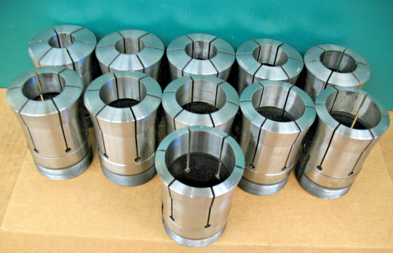 HARDINGE 22J COLLET SET – 11 COLLETS 1-1/16″ – 2-3/16 16TH SIZES ***XLNT***