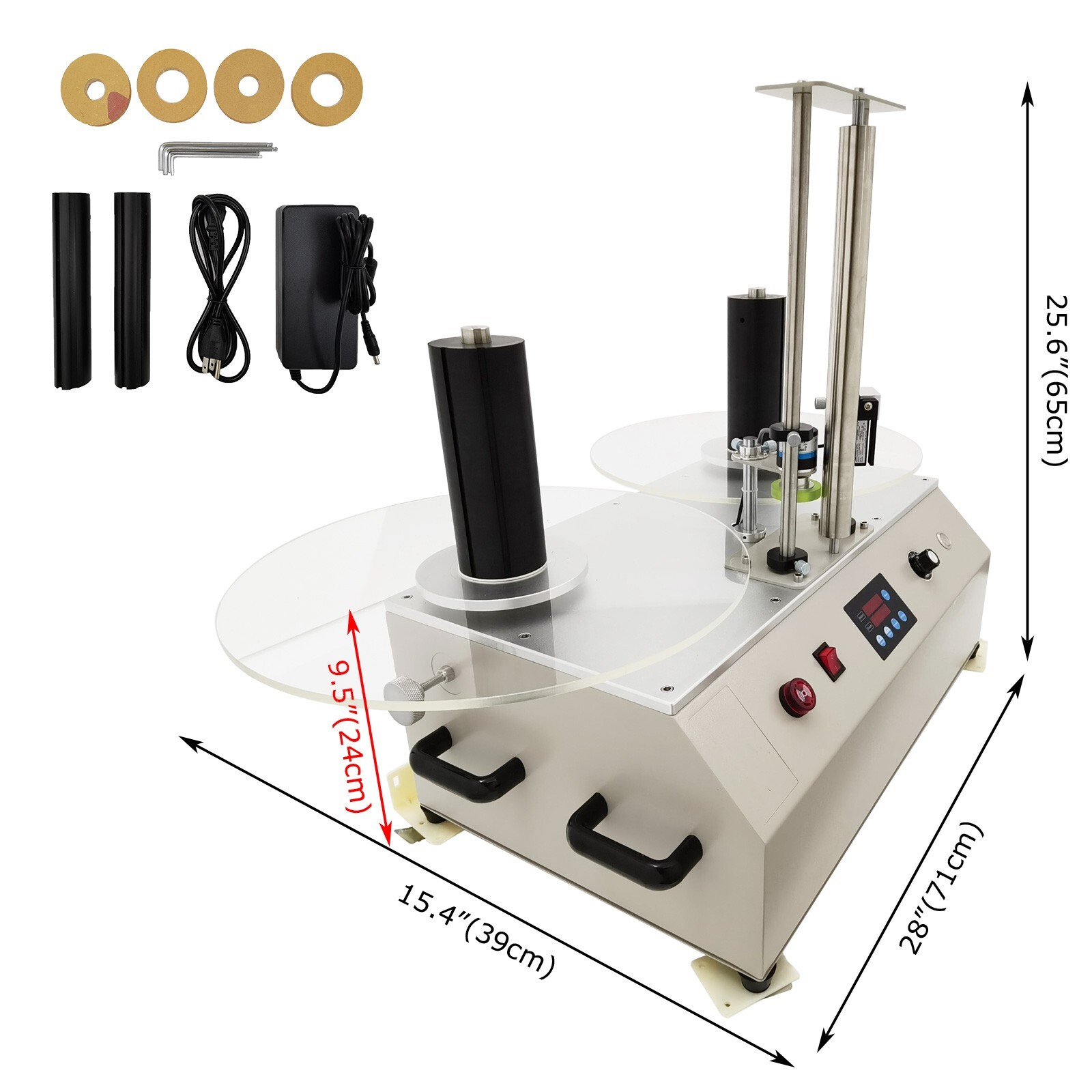 PET/PVC/PP Barcode Label Rewinder Automatic Counting Splitter Rewinder 110V