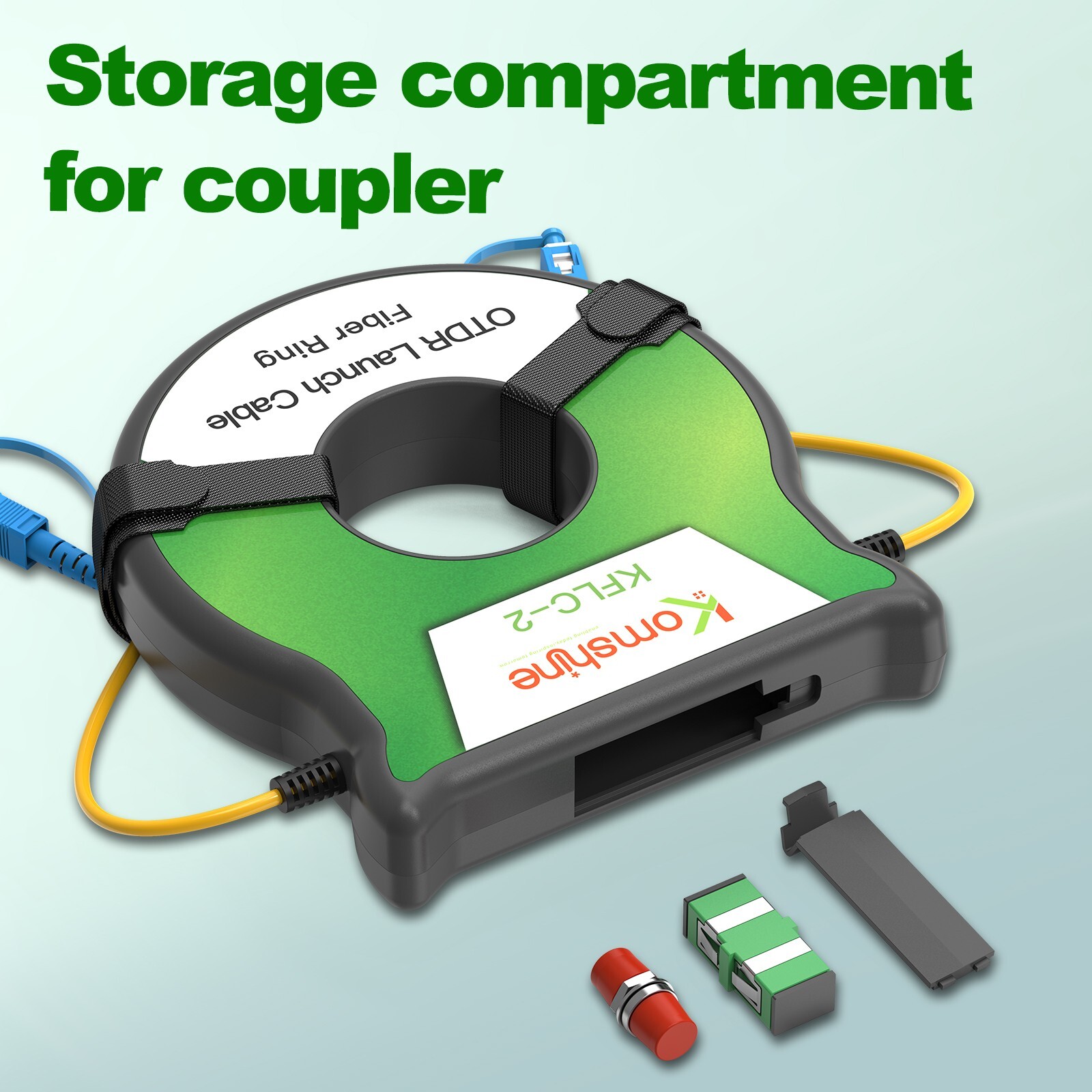 OTDR Launch Cable Box ,1000M Singlemode SC/UPC-SC/UPC Connectors for Fiber Rings