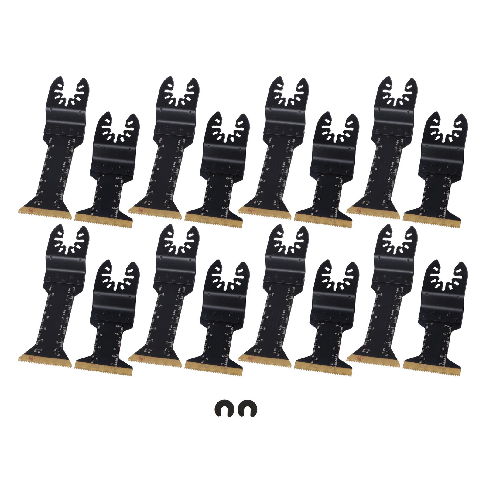 Titanium Oscillating Tool Blades 16 PCS Extended Multi Tool Cutting Blades