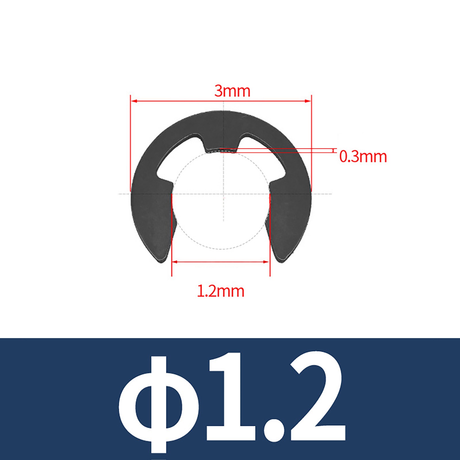 1.2mm – 24mm External E-clips Retaining Washers All Sizes Din6799 C-clip Circlip