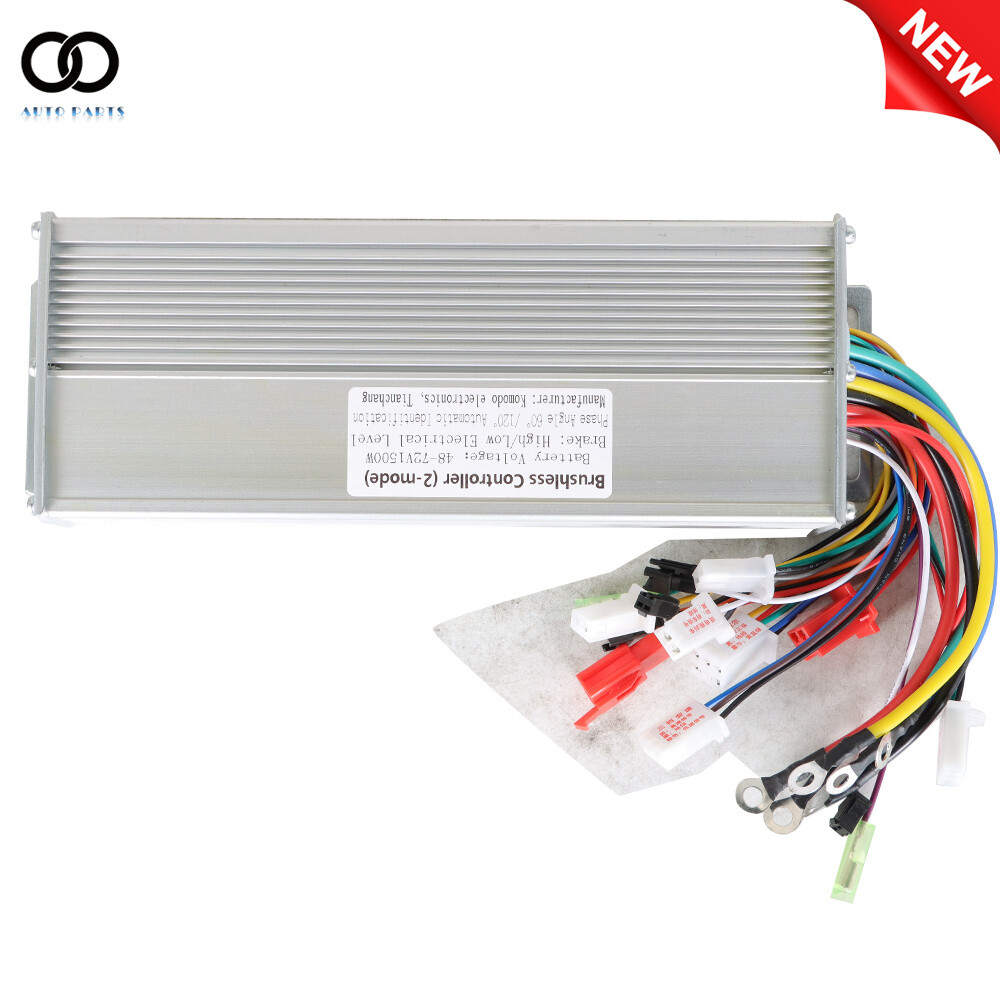 Brushless DC Motor Speed Controller 48-72V 1500W For Electric E-bike Scooter