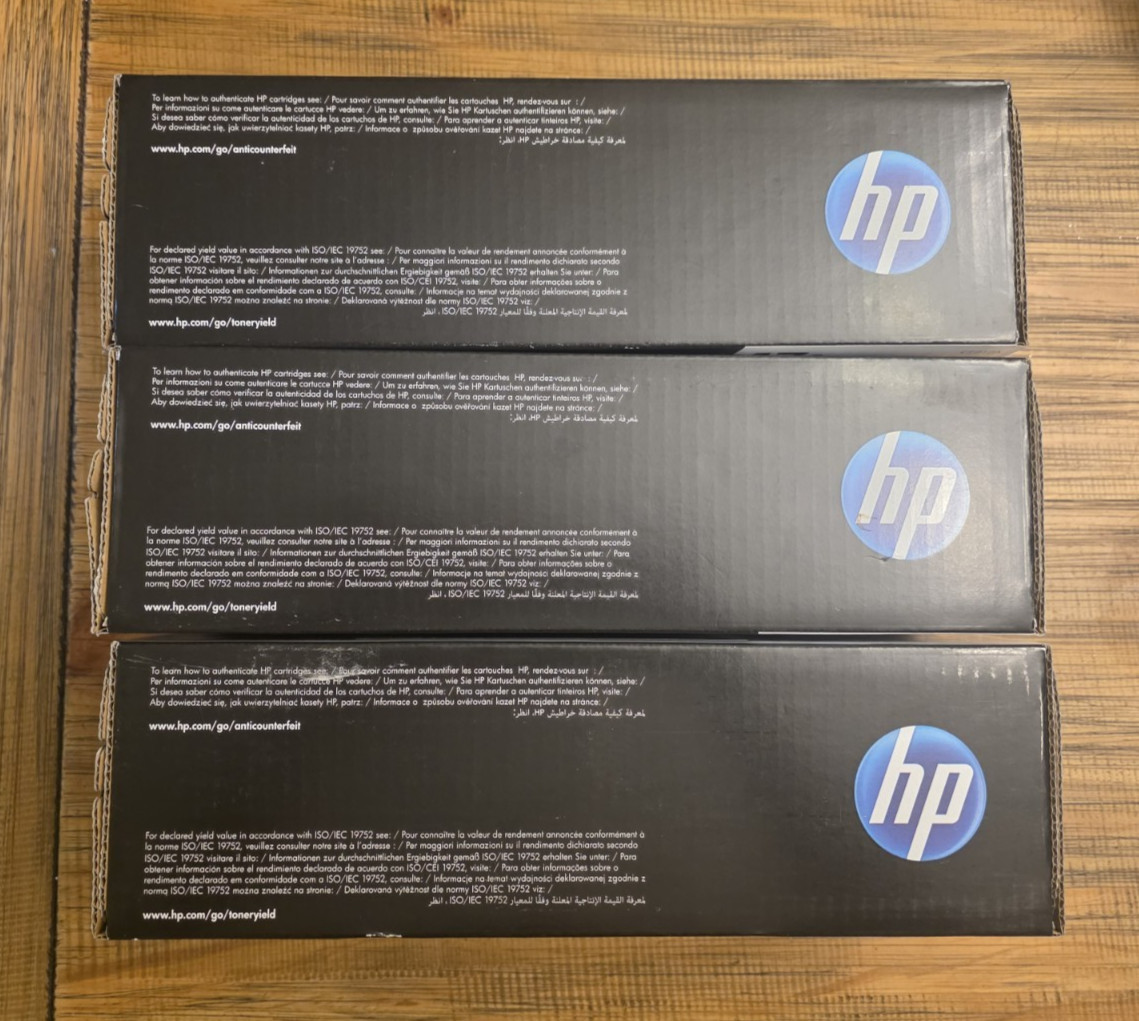 HP 17A CF217A Black Laser Jet Toner Cartridges 3 Unit New