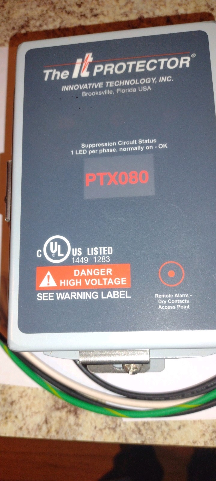 Innovation Technology PTX080-3Y101 Surge Suppressor, Sealed Box, Pic Is Another