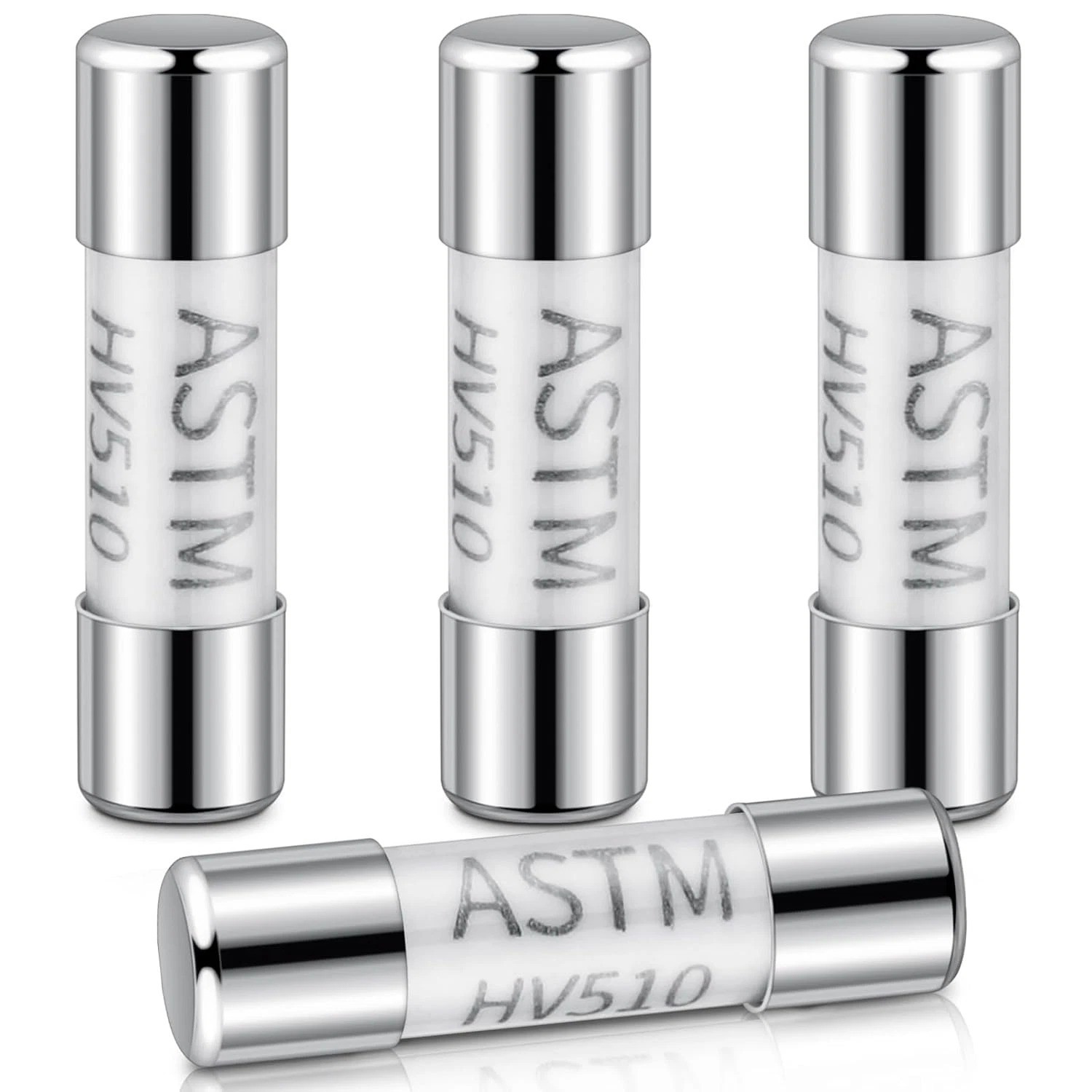 4 Pieces Christmas Light Fuse 0.2A, Hv510, 200Ma/600Vac, 5X20Mm Fast Blow Glass