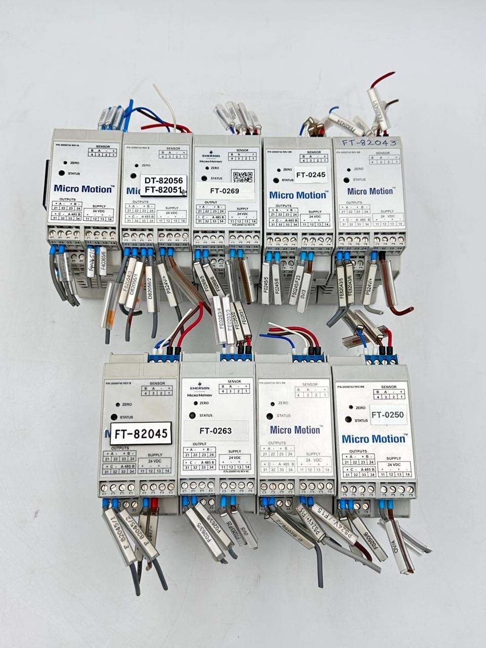 EMERSON MICRO MOTION TRANSMITTER MODEL 2500D3ABBBEZZZ PN : 20000742 REV BB