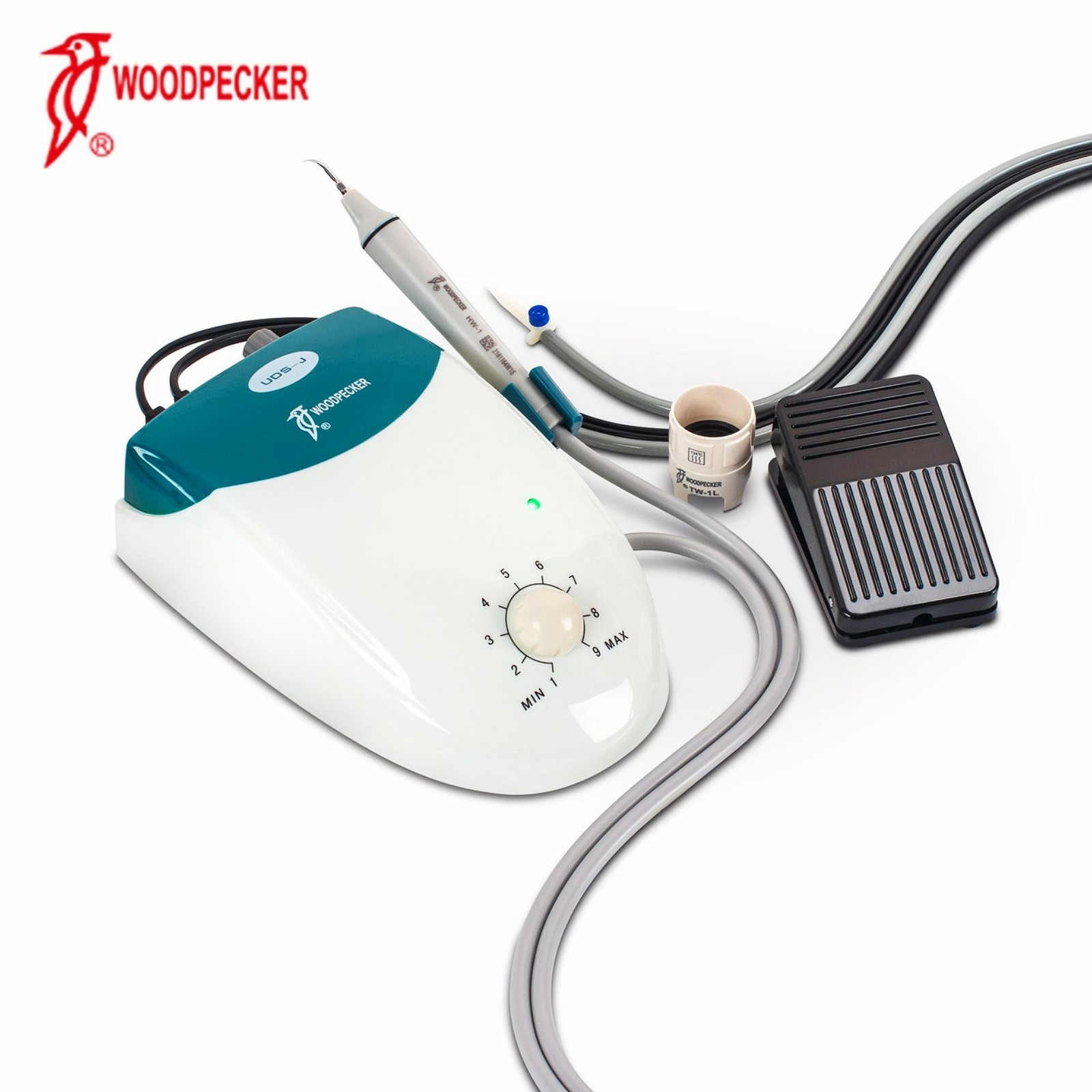 Woodpecker Ultrasonic Piezo Scaler UDS-J Sealed Handpiece + G1 G2 P1 Scaling Tip