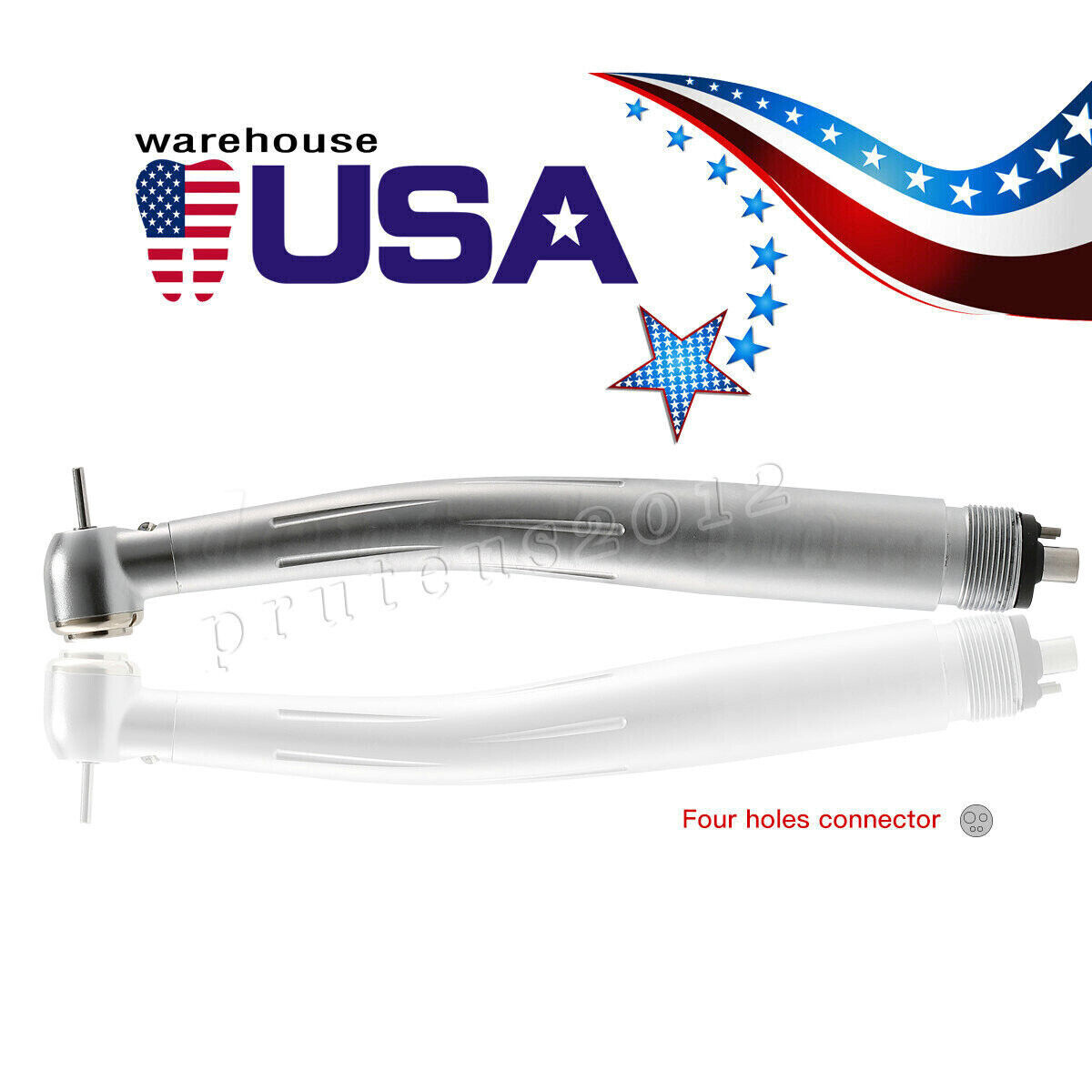 Dental 4 Hole LED E-generator Fiber Optic High Speed Handpiece Turbine PDM USA