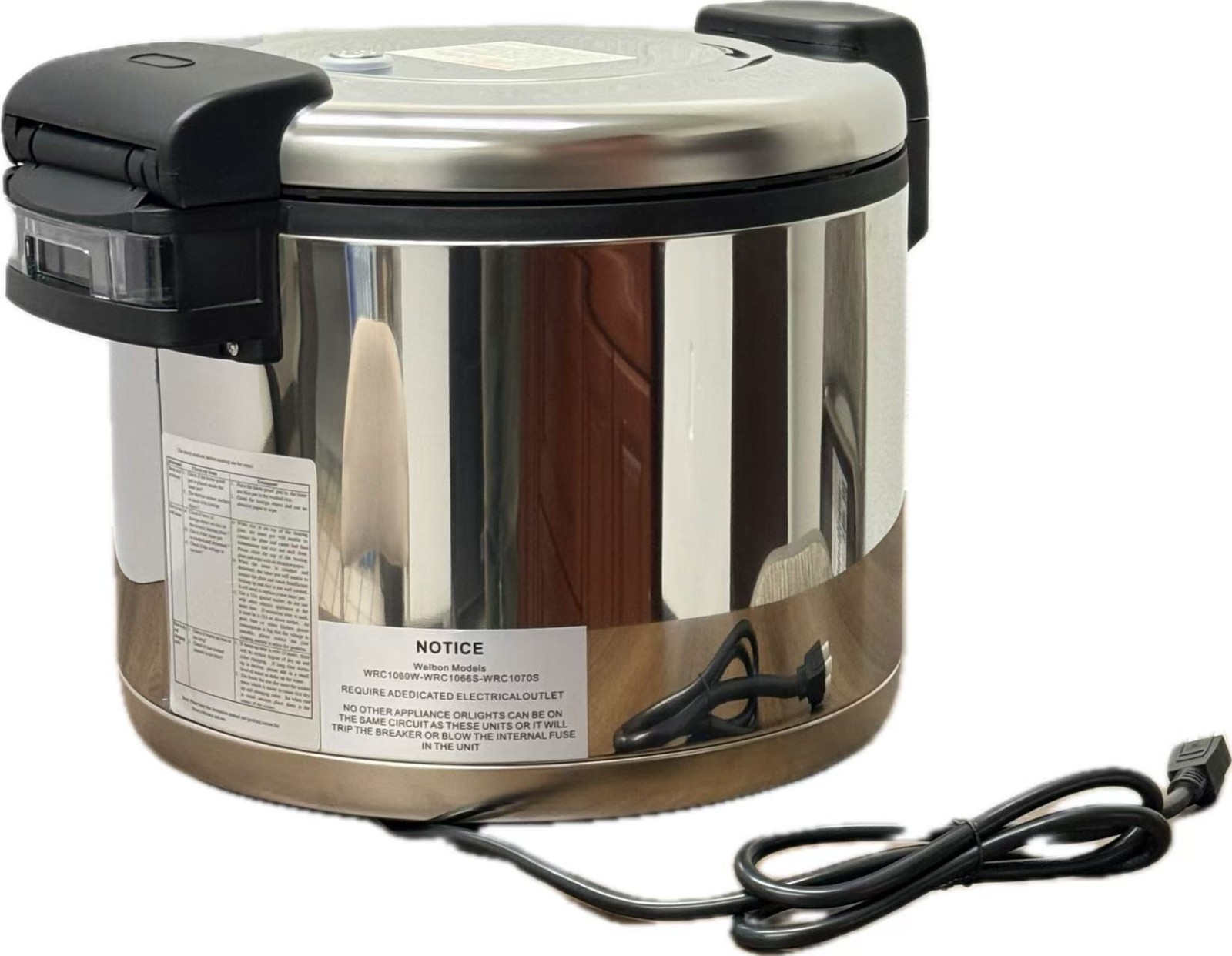 220V Smart Chef 33cups (66Cups Cooked) S/S NonStick Rice Cooker with 220V-1950W
