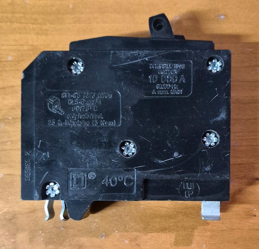 Square D QO2020C 2-20 Amp Single-Pole Tandem Circuit Breaker NEW