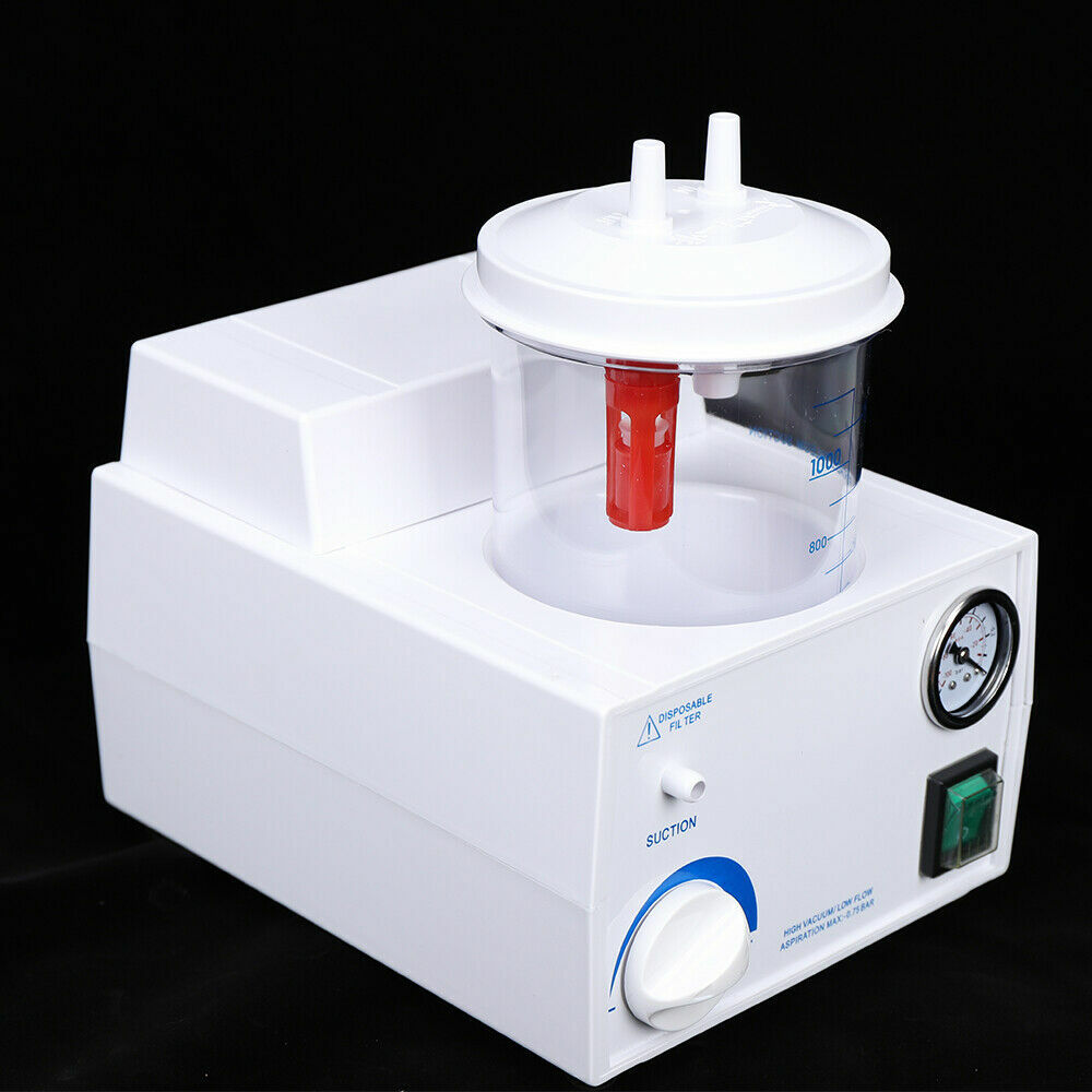 Portable Dental Phlegm Suction Unit Emergency Medical Vacuum Aspirator Machine