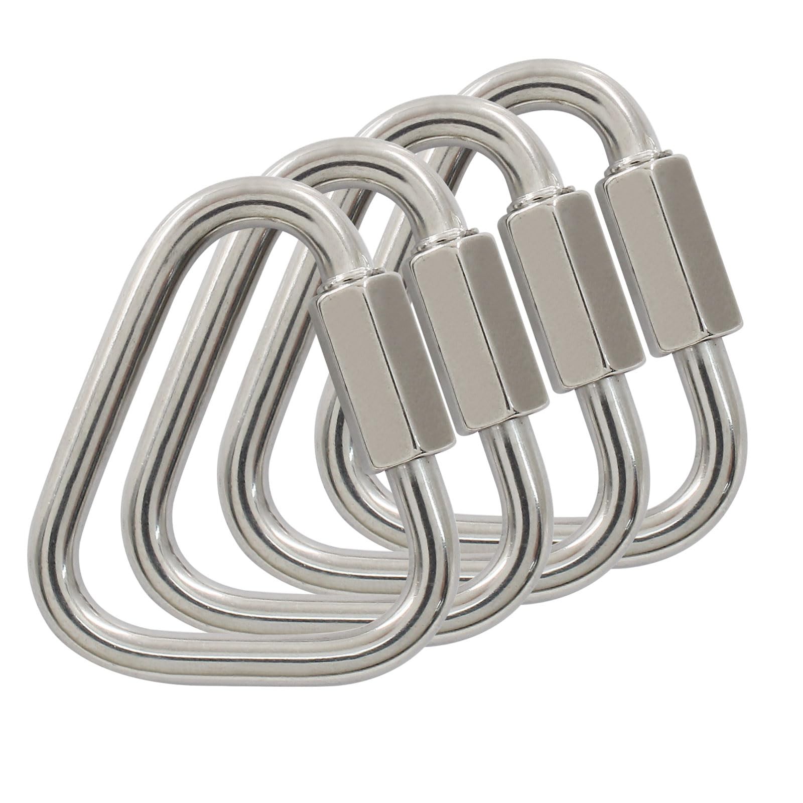 M5 Delta Quick Links Triangle 3/16 Inch, 4 Pcs 316 Stainless Steel Triangle L…