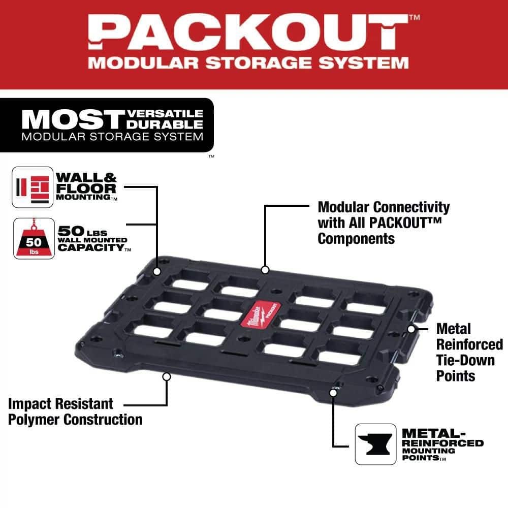 Milwaukee PACKOUT Wall and Floor Mounting Plate