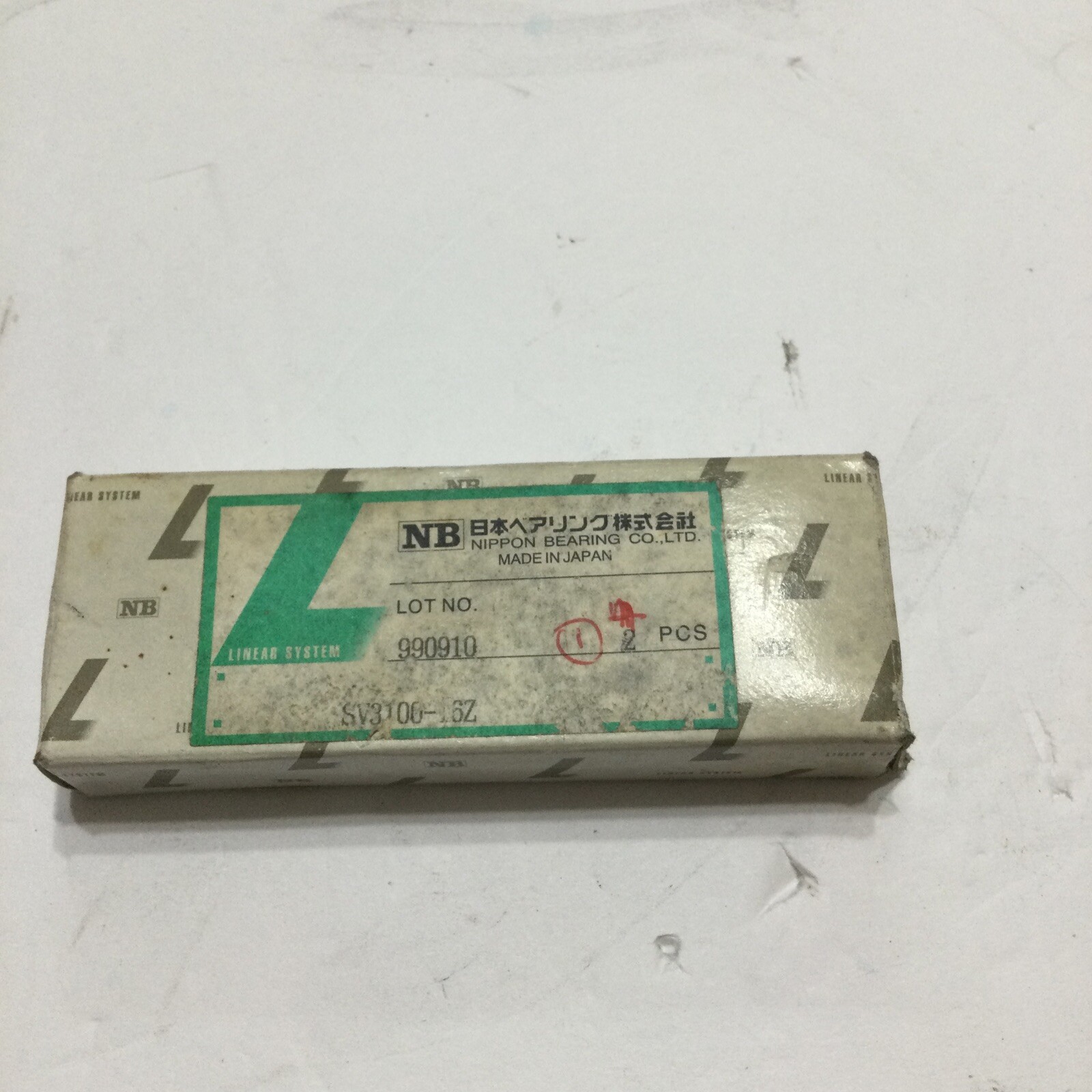 NIPPON BEARING SV 3100-16Z 1PCS LINEAR SYSTEM JAPAN