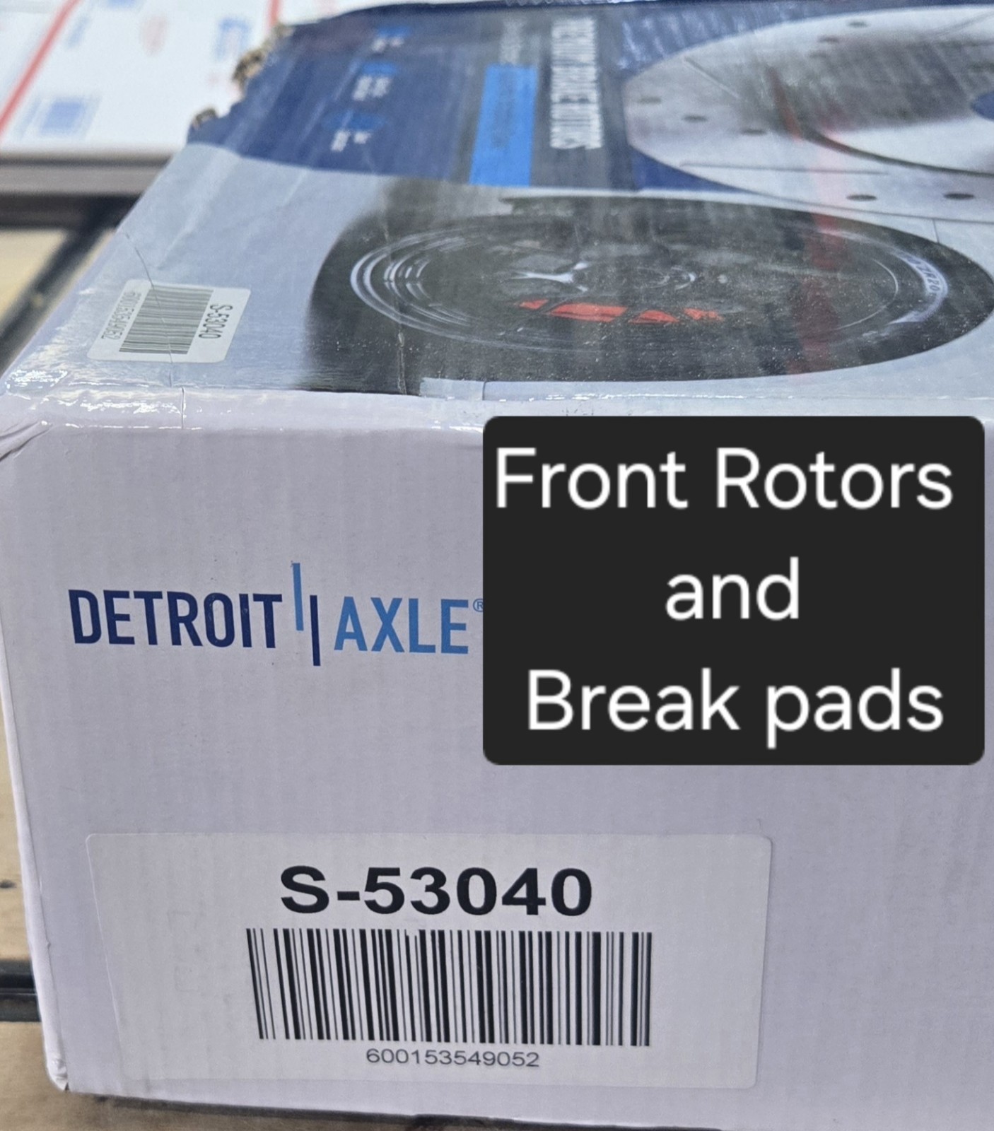 Detroit Axle Front Brake Pads & Rotors: Jeep Wrangler -07-17 & Wrangler JK-2018