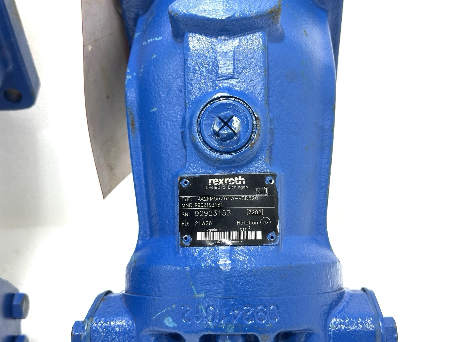 REXROTH AA2FM56/61W-VSD520 AXIAL PISTON MOTOR MNR: R902193184 FD:21W26 – NEW