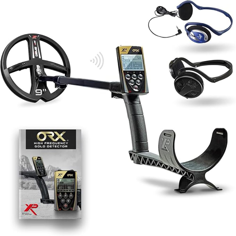 XP ORX Metal Detector With 9″ Multi-Frequency Searchcoil FX02 Wired & WSAUDIO Wi
