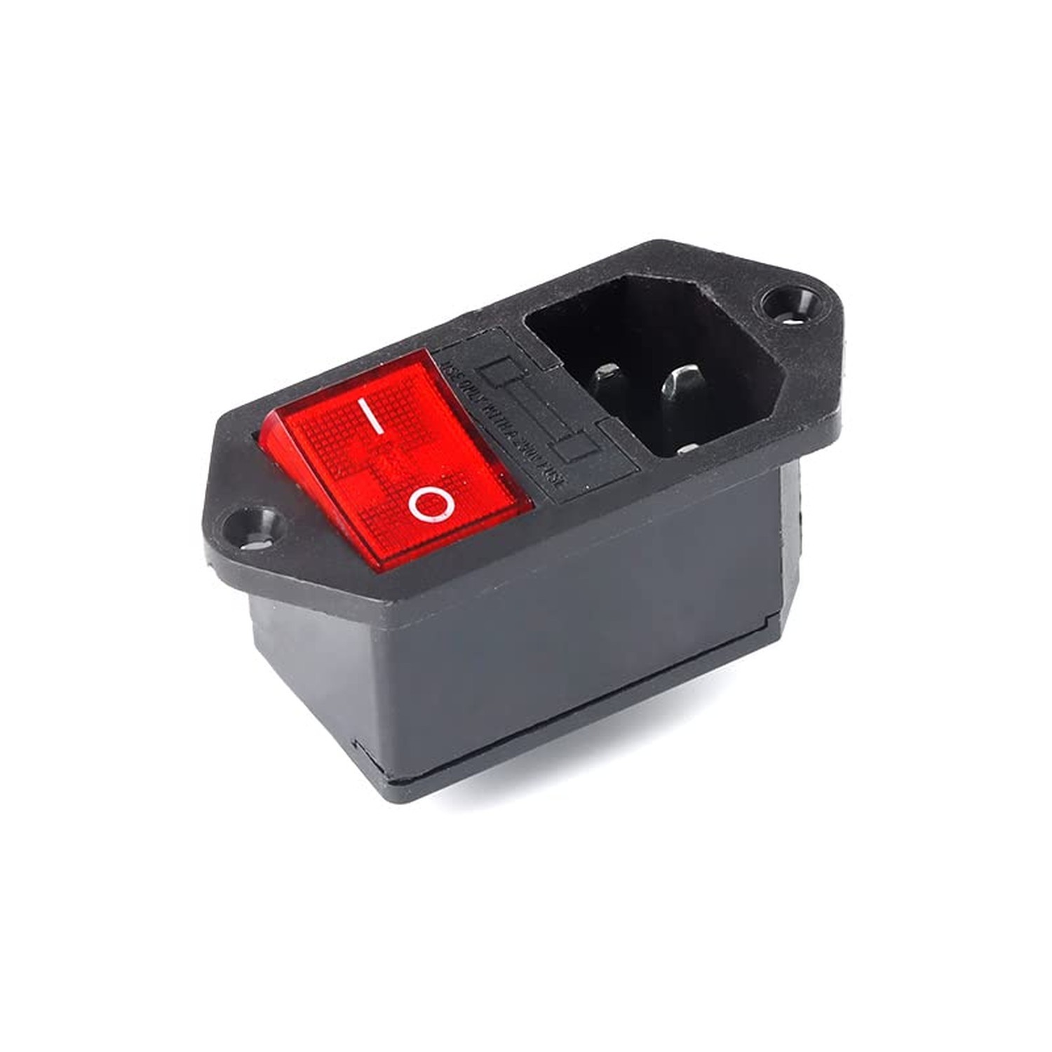 3Pcs AC-14-F16C Electrical Switch Power Socket with KCD4 10A Fuse 3 in 1 Inte…