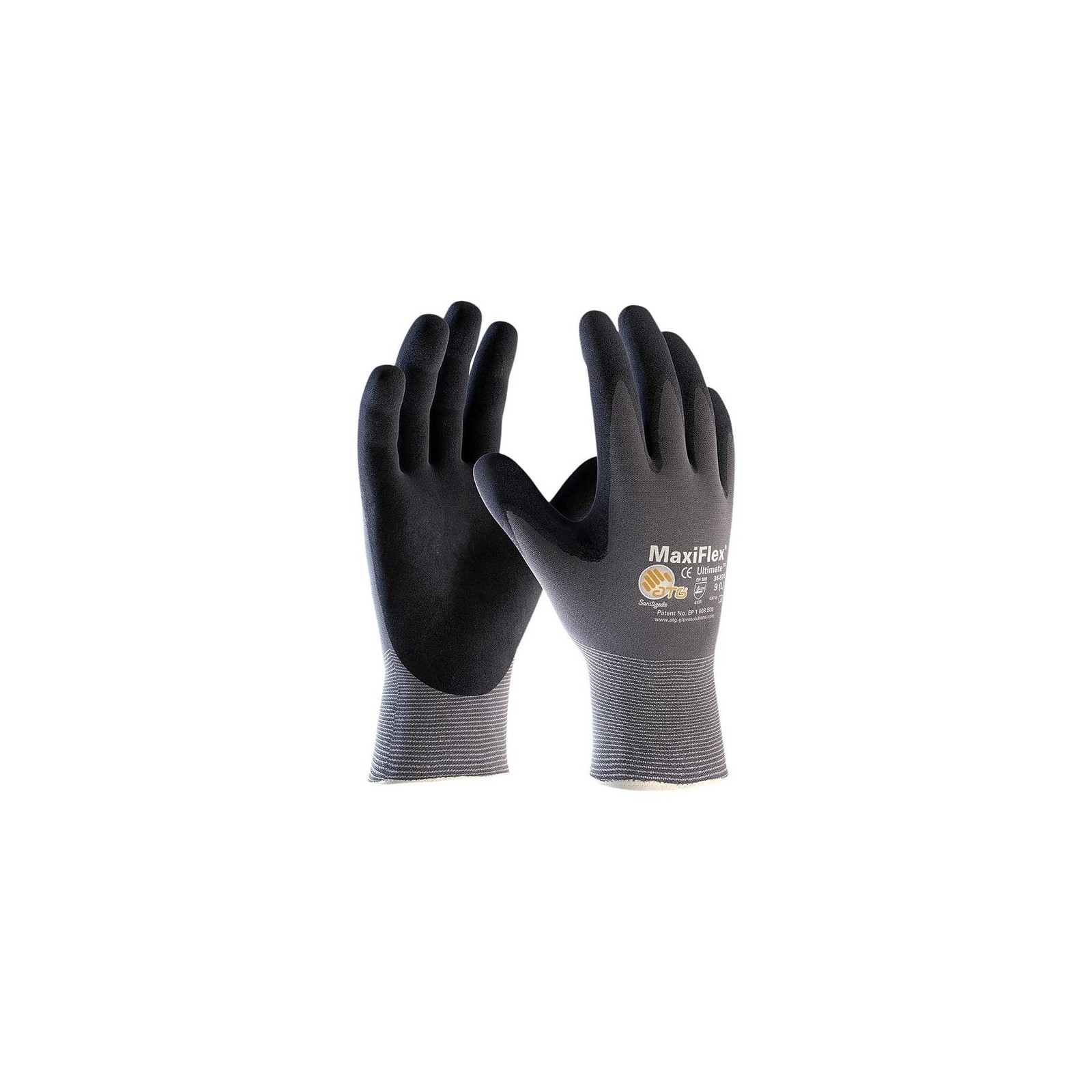 MaxiFlex 34-874 Seamless Knit Nylon Glove with Nitrile Coated M… FAST USA SHIP