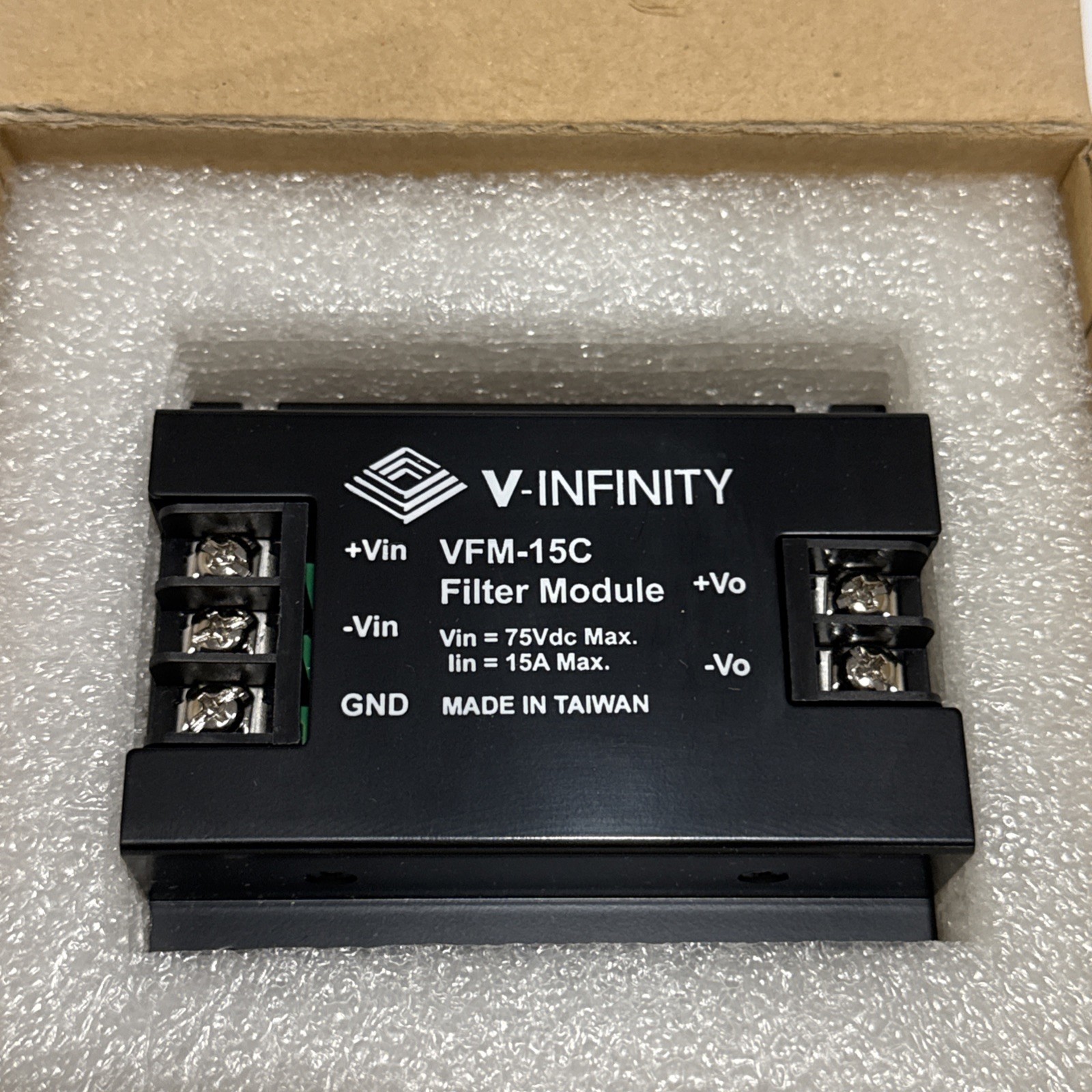 Filter Module 75VDC Max 15A Max VFM-15C made in TAIWAN