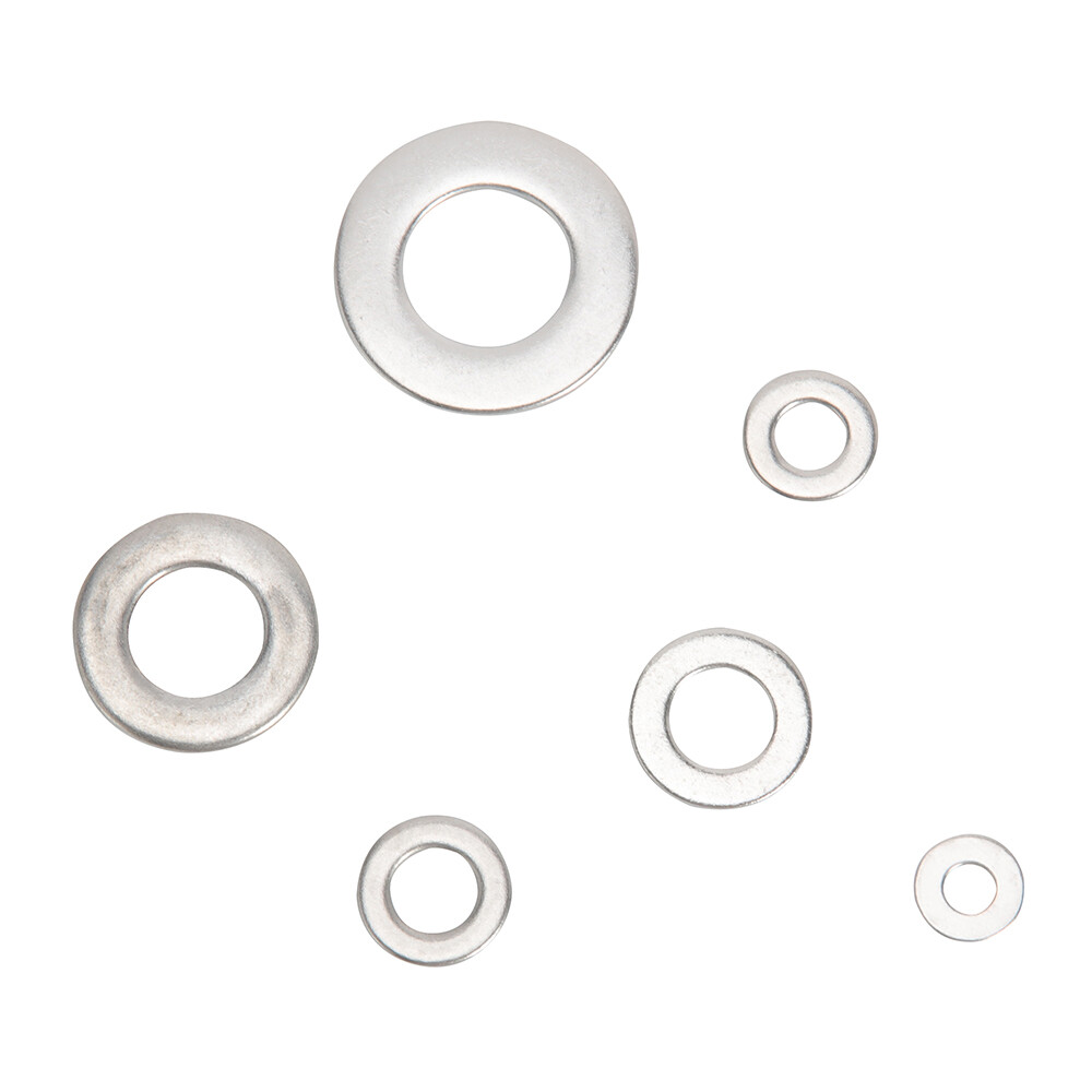 660 PCS Stainless Steel Flat Ring Plastic Washer Gaskets M3 M4 M5 M6 M8 M10