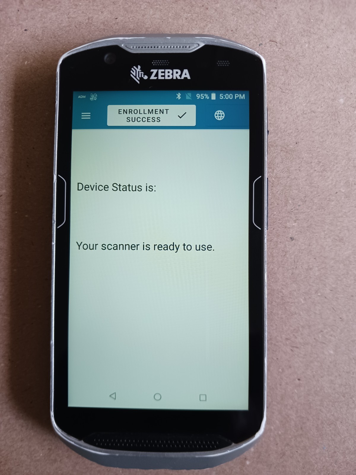 Zebra TC57HO Handheld Mobile Computer Barcode Scanner