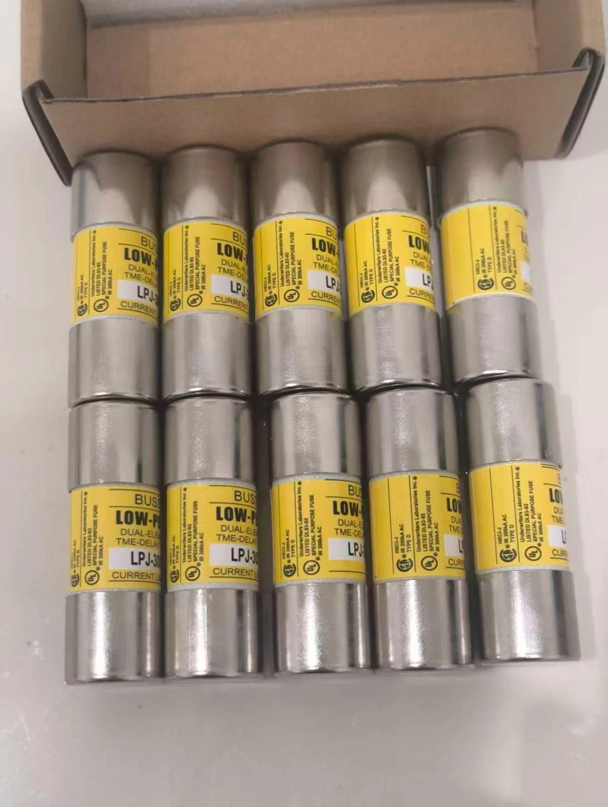 10PCS OEM Class J Fuse LPJ-2-1/2SP Time Delay 600V 2.5A PACK OF 10