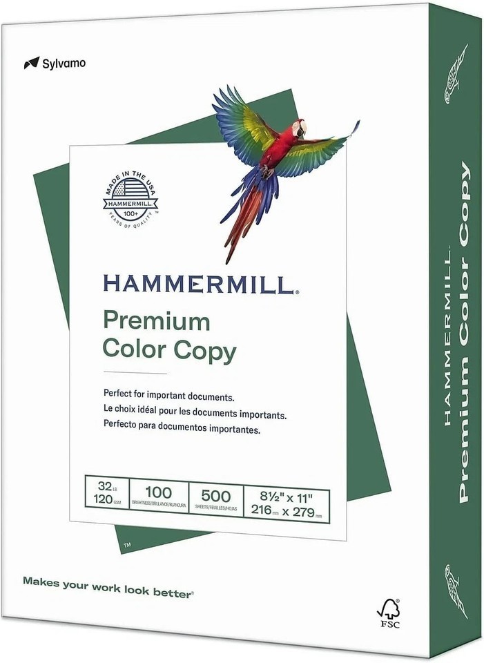 Printer Paper, Premium Color 32 Lb Copy Paper, 8.5 X 11-1 Ream (500 Sheets)