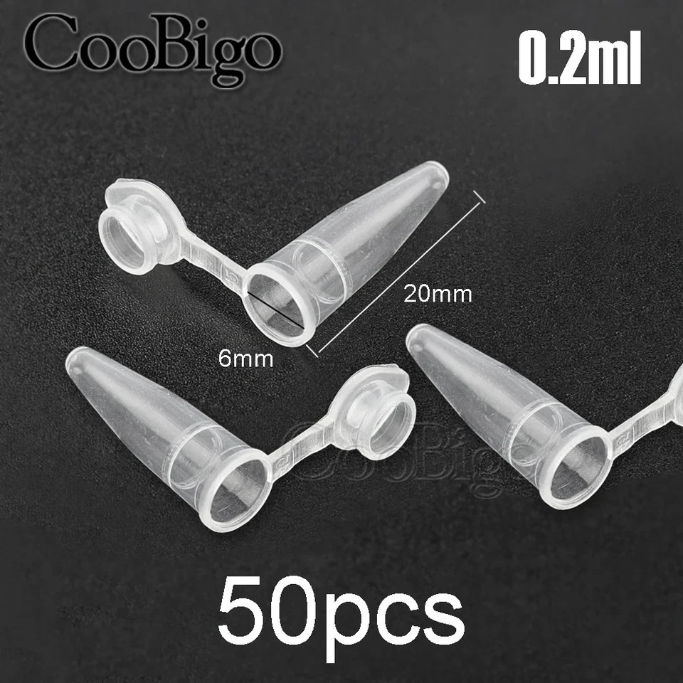 Plastic Seed Storage Tube Bottle with Cap 0.2-10ML Garden Sample Container
